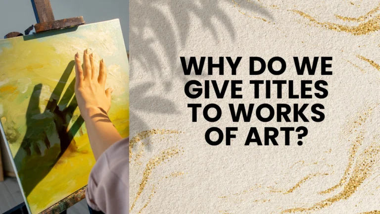 Why do we give titles to artworks thumbnail